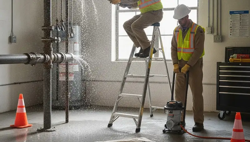 Emergency plumber truck serving Reading, MA for burst pipes, leaks, and frozen pipe repairs