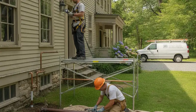 Professional plumber providing plumbing repair services in Reading, MA