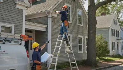 Plumber repairing pipe in Reading, MA for residential plumbing service