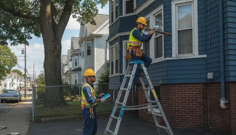 Plumber repairing pipe in Reading, MA for residential plumbing service