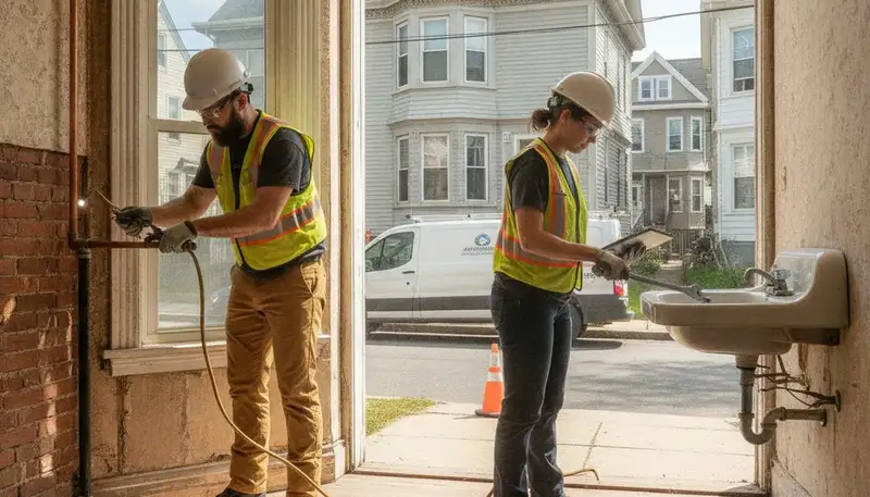 Plumber repairing a sink in Reading, MA, for professional plumbing repair services