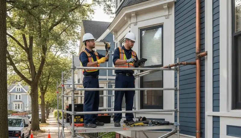 Licensed plumber servicing a home in Reading, MA for reliable plumbing repair services