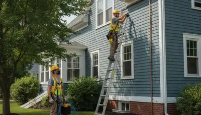 Plumber providing plumbing repair service in Reading, MA for a local home inspection