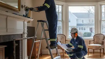 Plumber repairing a pipe in Reading, MA for local plumbing repair service