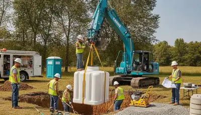 Septic tank installation service for Reading, MA homes by On Call Plumbers