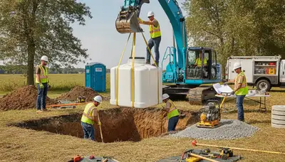 Septic tank installation for Reading, MA homes by On Call Plumbers