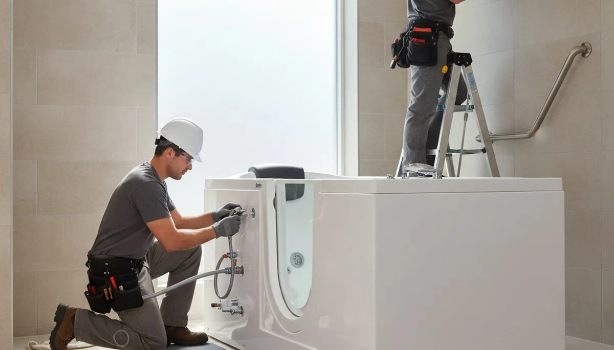 Walk-in tub installation for Reading, MA homeowners by local plumbing repair experts