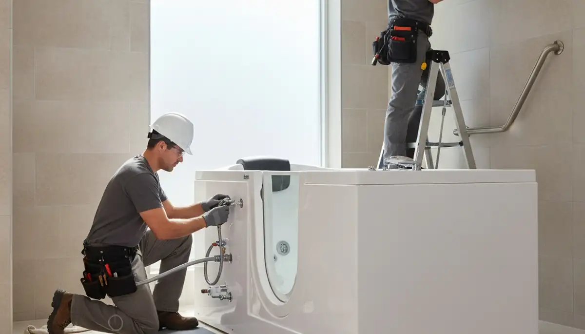 Walk-in tub installation for Reading, MA homeowners by local plumbing repair experts